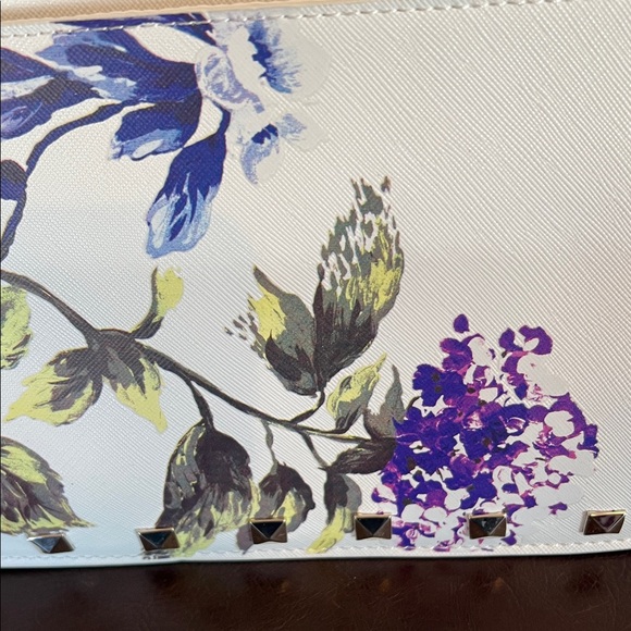 White House Black Market Floral Studded Clutch - Picture 3 of 9
